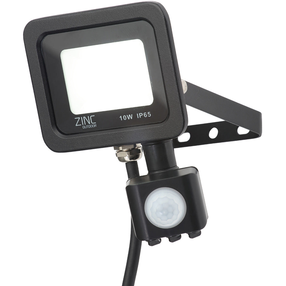 Zinc Rye Slimline LED IP65 Floodlight with PIR - 10w