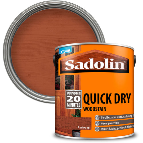 Sadolin Quick Dry Woodstain Redwood 2.5L