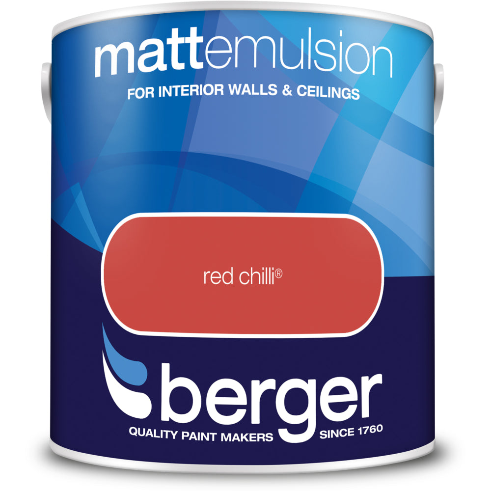 Berger Matt Emulsion Red Chilli 2.5L
