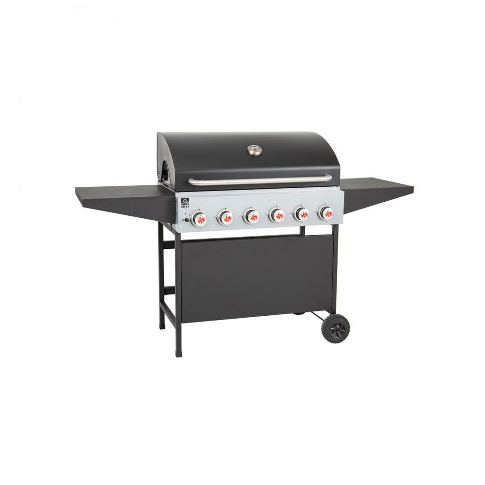 Landmann - 6 Burner Gas Barbecue BBQ - Black