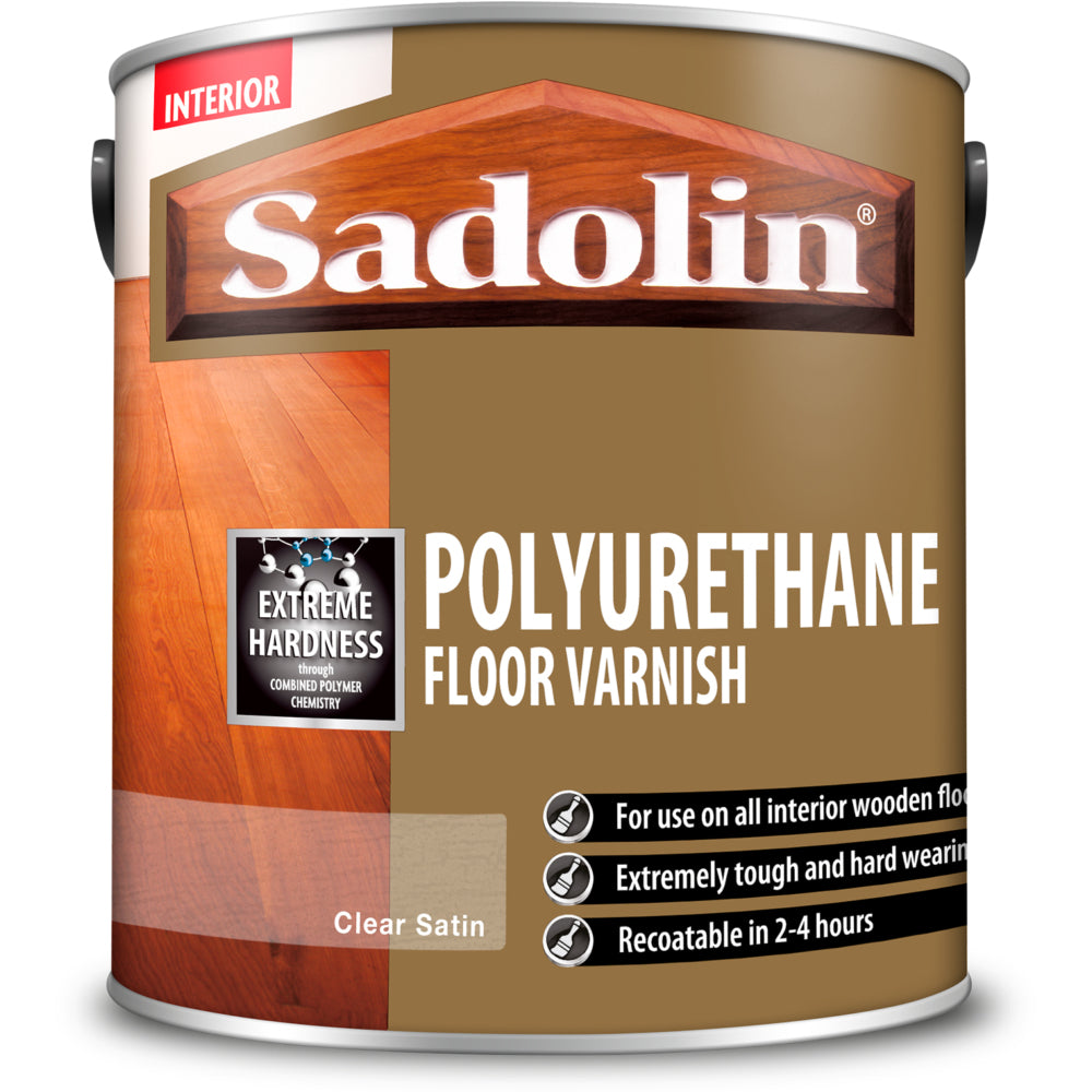 Sadolin Poly Floor Varnish Clear Sat 2.5L