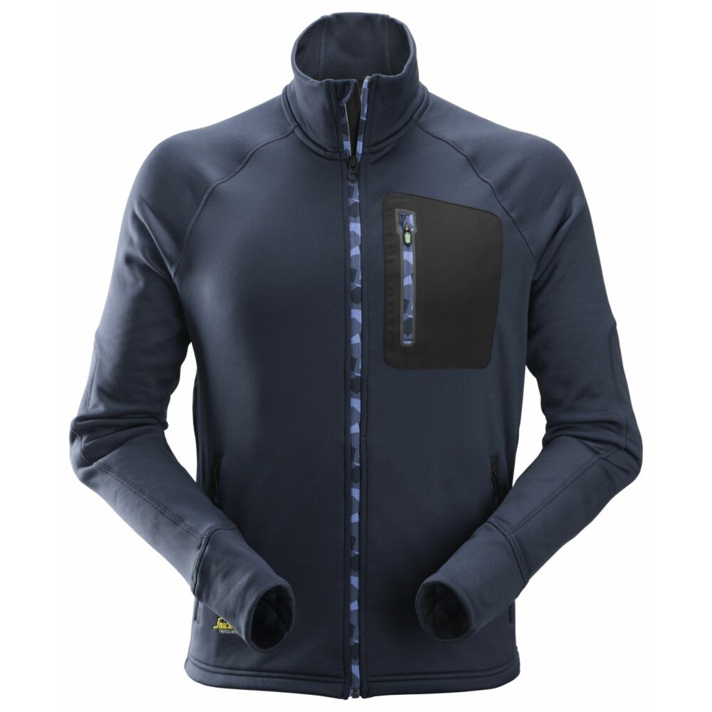 Snickers - FlexiWork, Stretch Fleece Jacket - Navy\\Black
