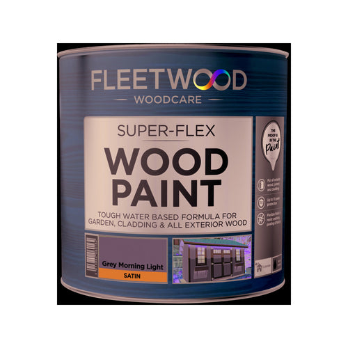 Fleetwood Super-Flex Wood Paint Grey Morning Light 1L