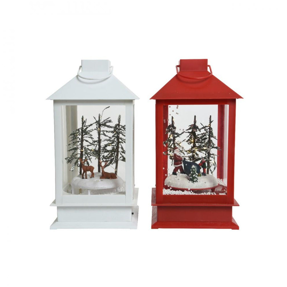 Kaemingk B.V - LED B/O Christmas Musical Lantern - 2 Assorted - 36cm