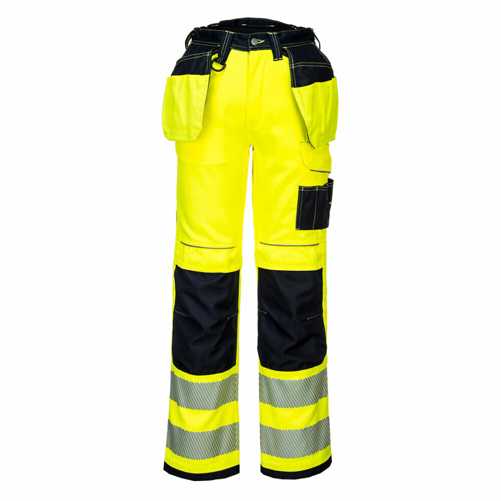 Portwest  - PW3 Hi-Vis Holster Work Trouser - Yellow/Black