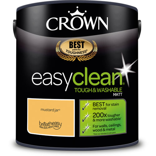 Crown Easyclean Matt 200 Mustard Jar 2.5L