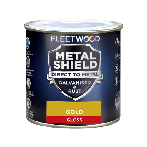 Fleetwood Metal Shield Gloss Gold 250ml