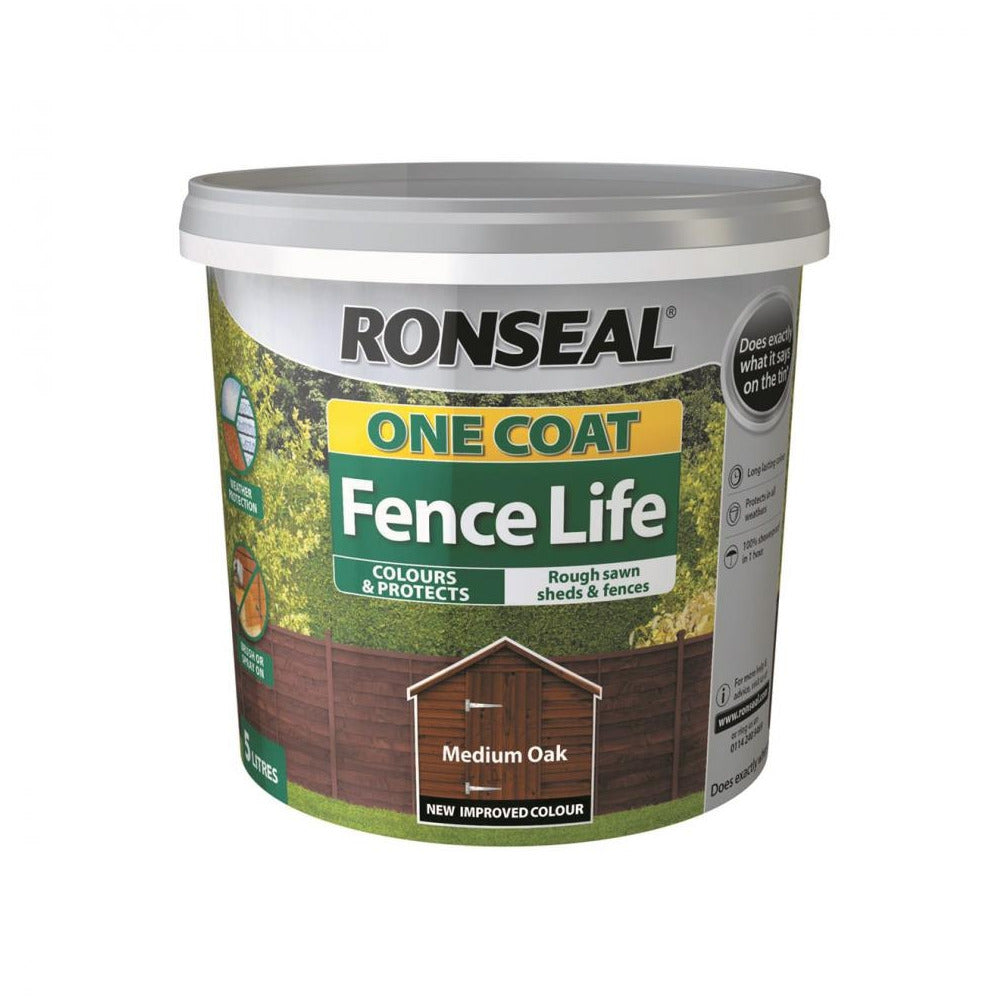 Ronseal - One Coat Medium Oak - 5ltr