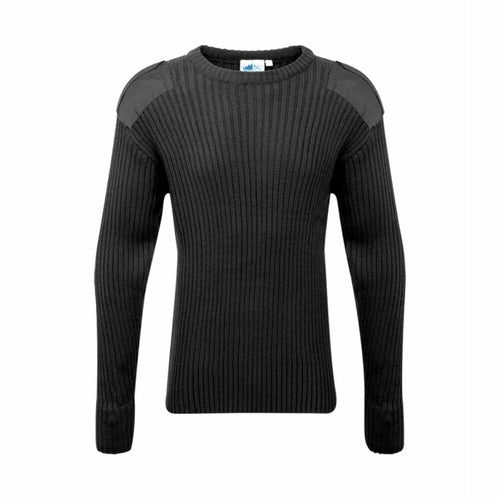 Fort Crew Neck Combat Jumper Black - L
