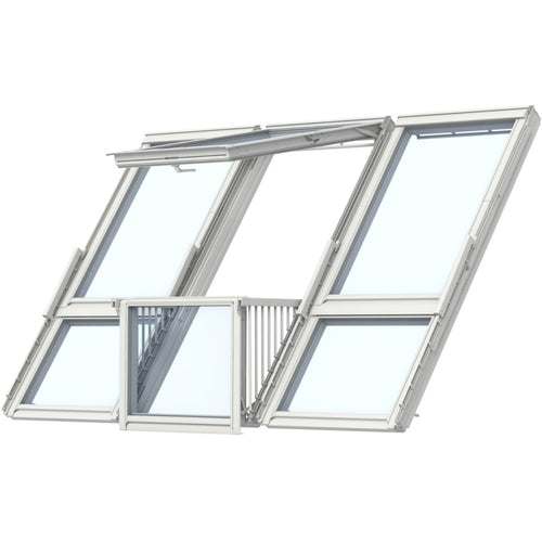 Velux Triple Roof Balcony, Tile flashing