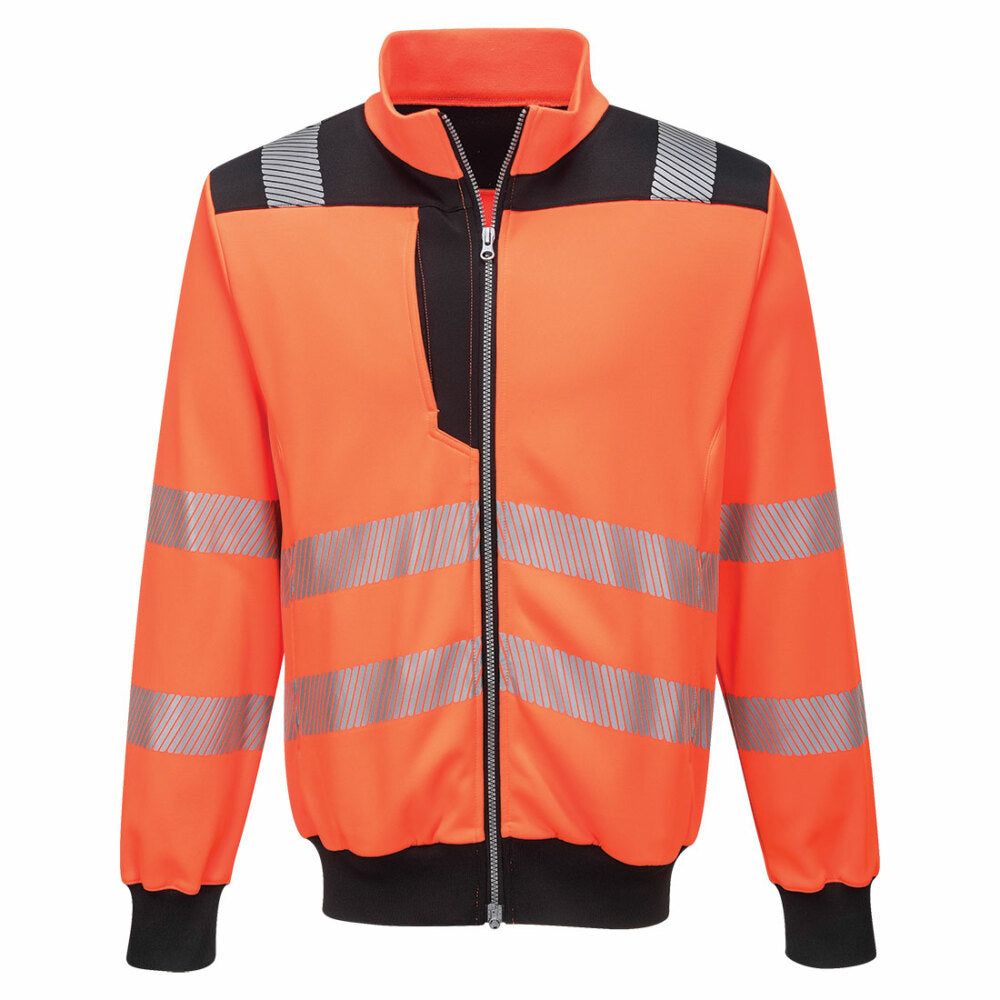 Portwest  - PW3 Hi-Vis Sweatshirt - Orange/Black