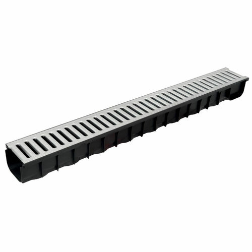 Polypropylene Channel c/w Galv Grating 84mm height