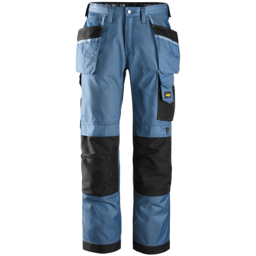 Snickers - Craftsmen Holster Pockets Trousers, DuraTwill - Ocean blue\\Black