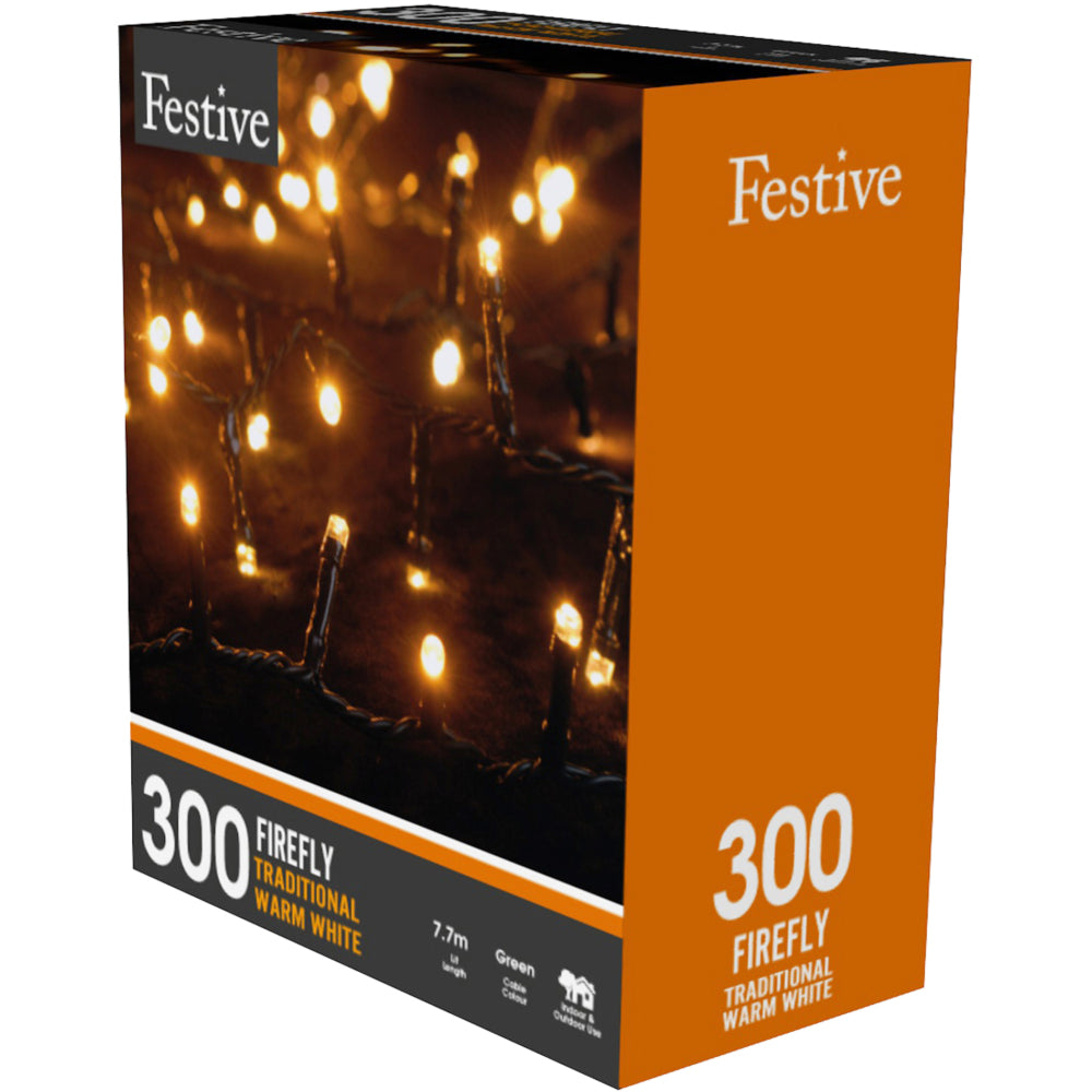 300 Traditional Warm White Firefly lights