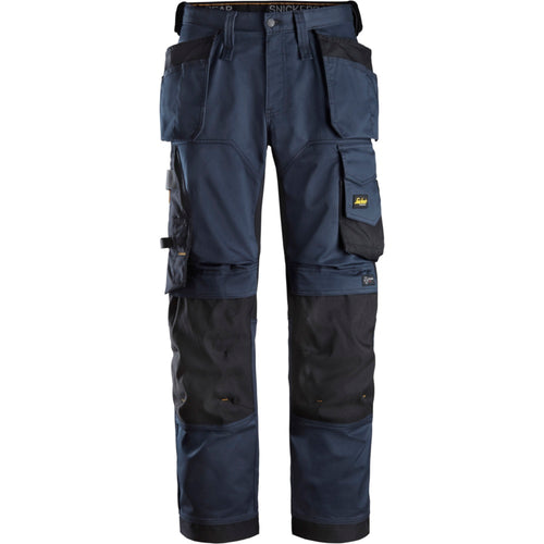 Snickers - AllroundWork, Stretch Loose fit Work Trousers Holster Pockets - Navy\\Black