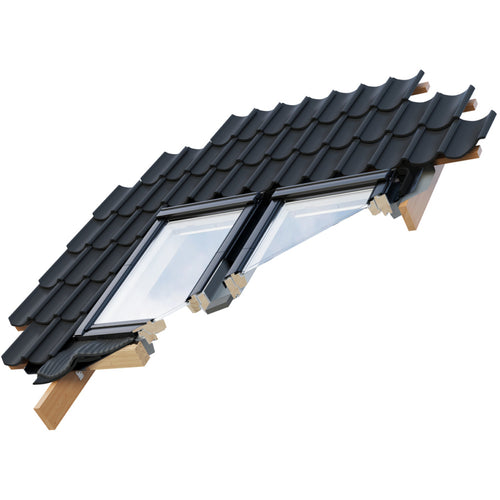 Velux Side-by-side installation package, plain tiles, 78x98, 100mm gap