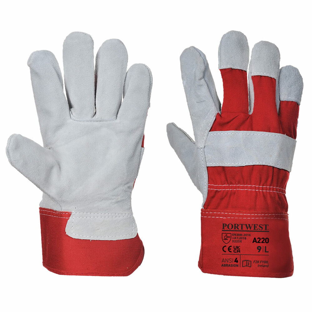 Portwest - Premium Chrome Rigger Glove - Red
