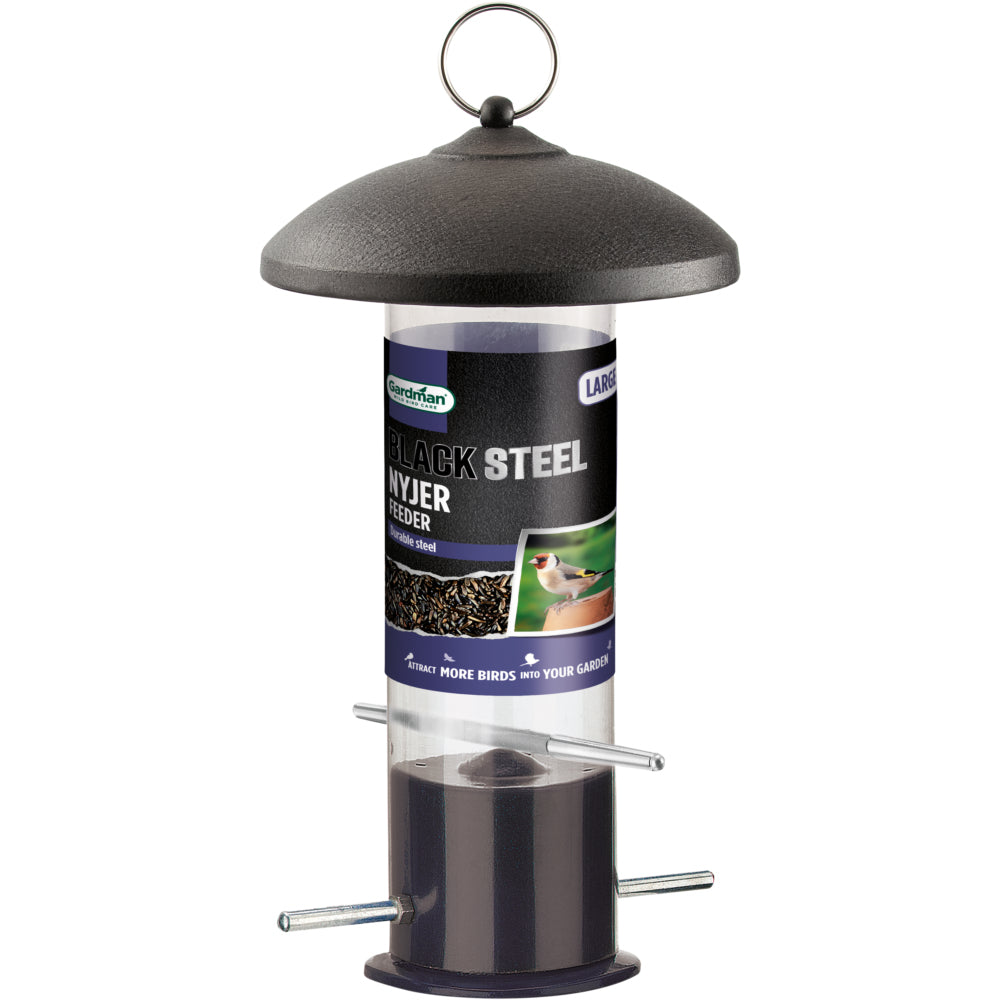 Gardman Black Steel Large Nyjer Seed Feeder