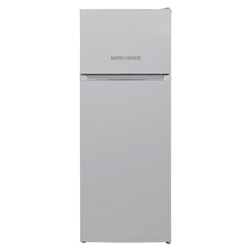 NordMende 54cm Freestanding 144cm Top Mount Low Frost Fridge Freezer Silver