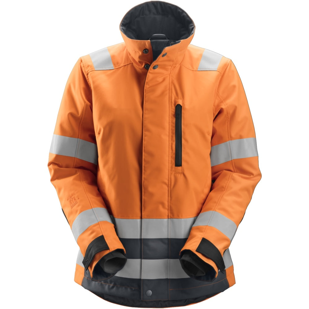 Snickers - AllroundWork, Women's High-Vis 37.5® Insulated Jacket Class 2/3 - High vis orange\\Steel grey