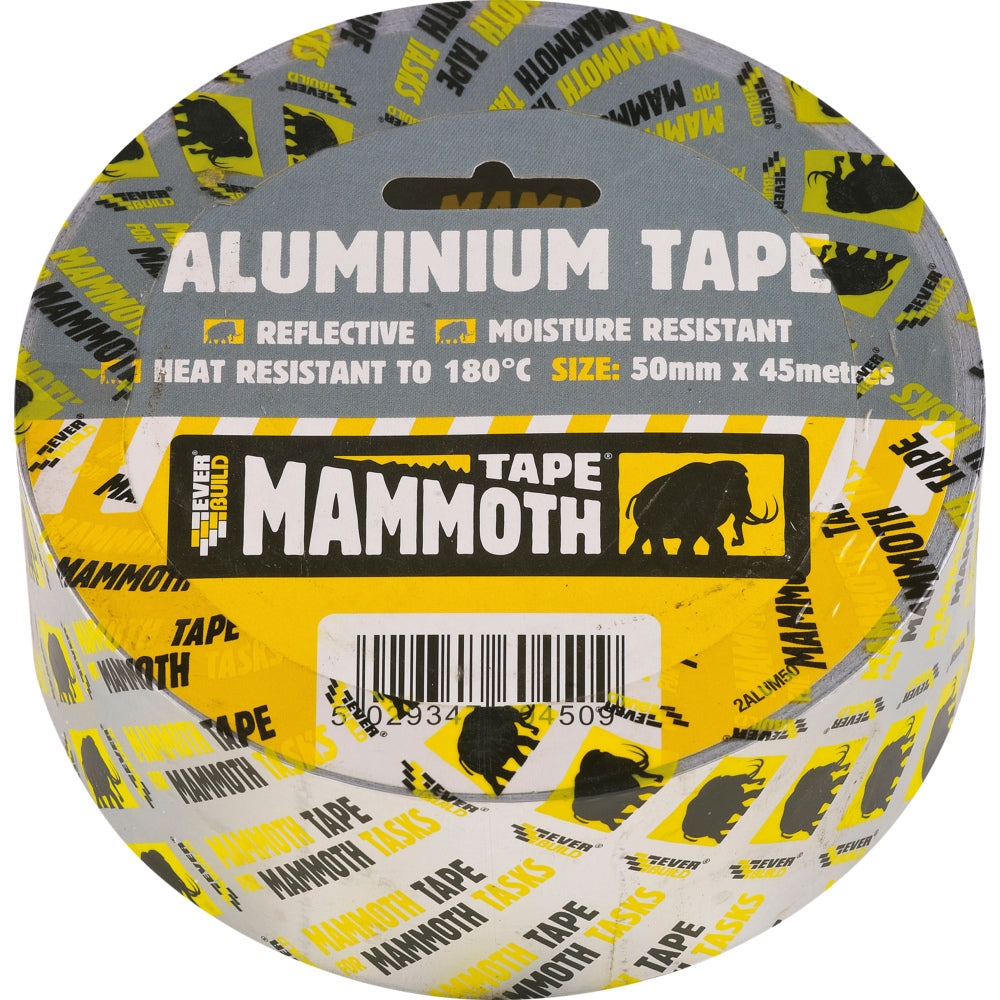 Everbuild Mammoth Aluminium Tape - 50mm x 45m