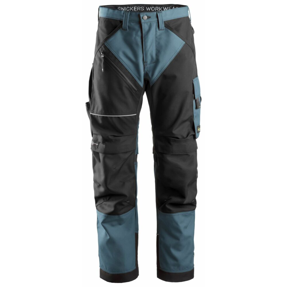 Snickers - RuffWork, Work Trousers + - Petrol/Black