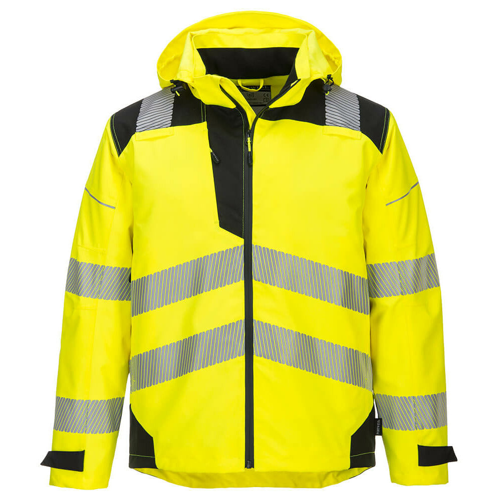 Portwest  - PW3 Hi-Vis Extreme Rain Jacket - Yellow/Black