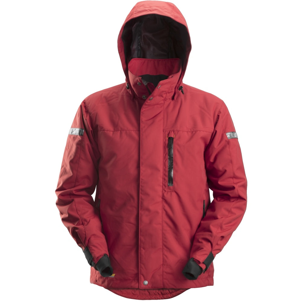 Snickers - AllroundWork, Waterproof 37.5® Insulated Jacket - Chili red\\Black