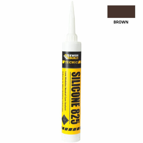 Everbuild Tecnic Silicone 825 Brown - 380ml