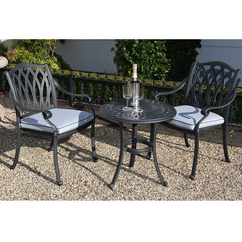 Florence 2 Seater Cast Aluminium Bistro Set