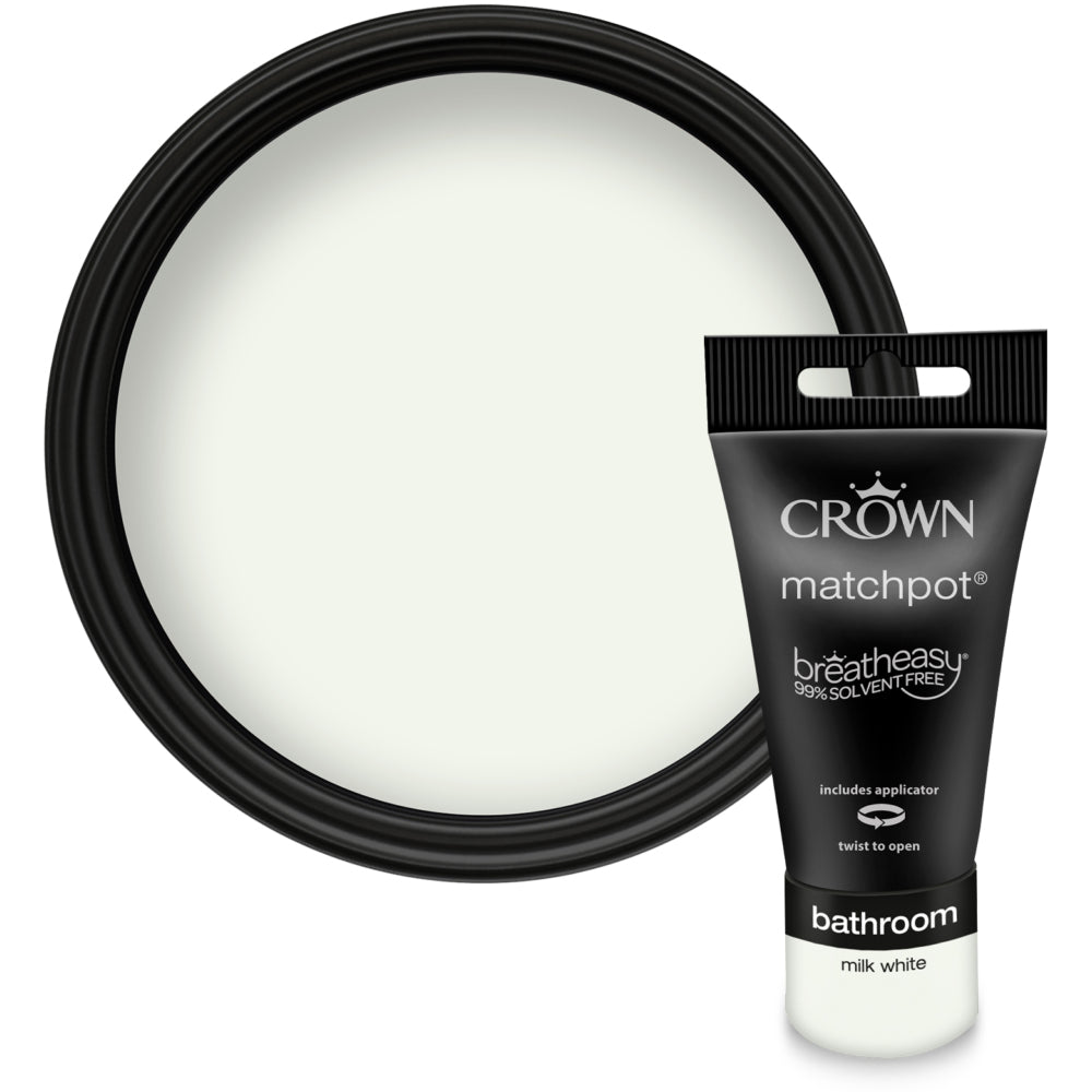 Crown Easyclean Bathroom Milk White 40ml