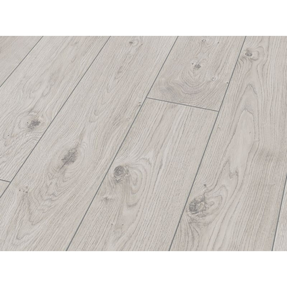 Mammut Long Plank Everest Oak White Laminate Flooring AC5 12mm