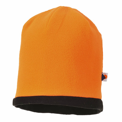 Portwest  - Reversible Hi-Vis Beanie Hat - Orange/Black
