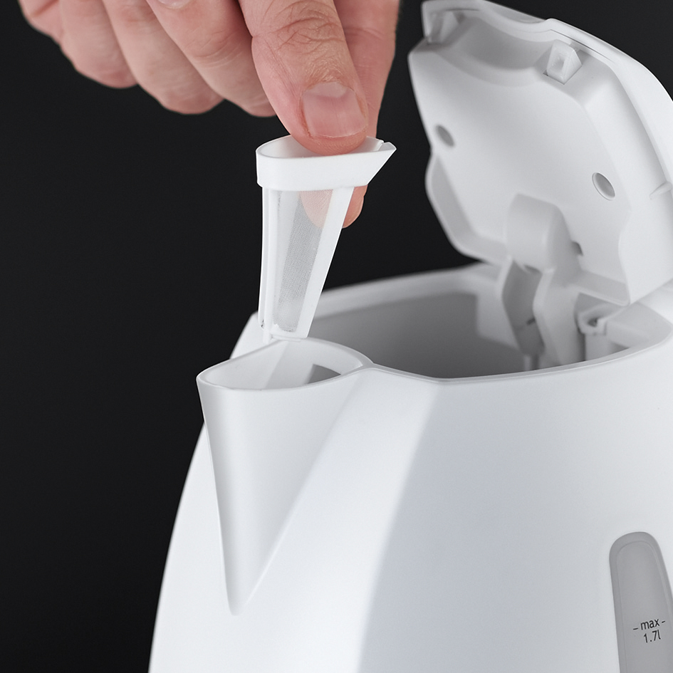 TEXTURES WHITE CORDLESS 3KW KETTLE