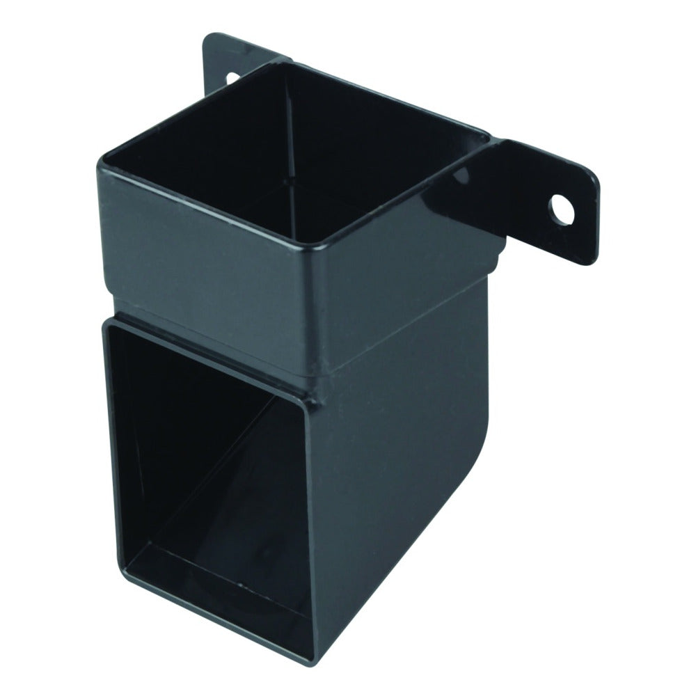 Rainwater SquareLine OsRSq PVC-U Pipe Shoe & Bracket Black 61mm
