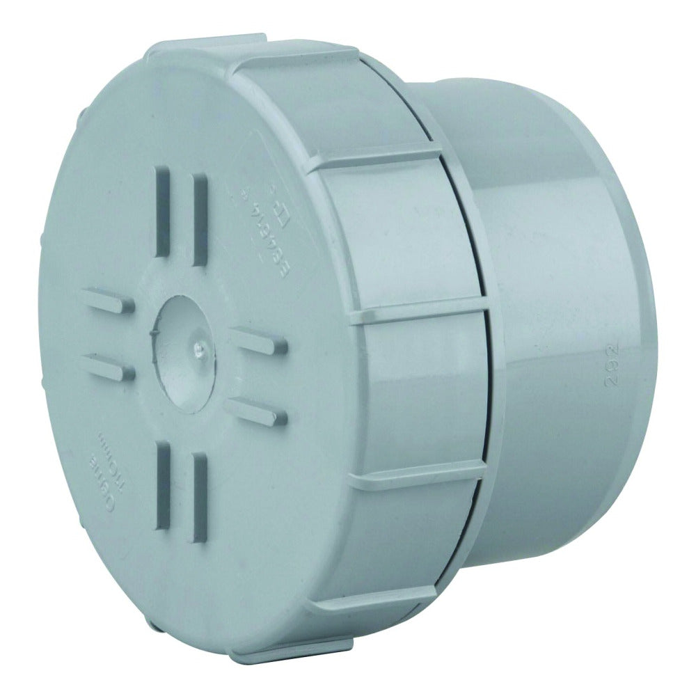 Wavin Soil OsmaS PVCU Access Plug Grey 110mm P/E