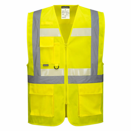 Portwest  - Glowtex Ezee Zip Executive Vest - Yellow