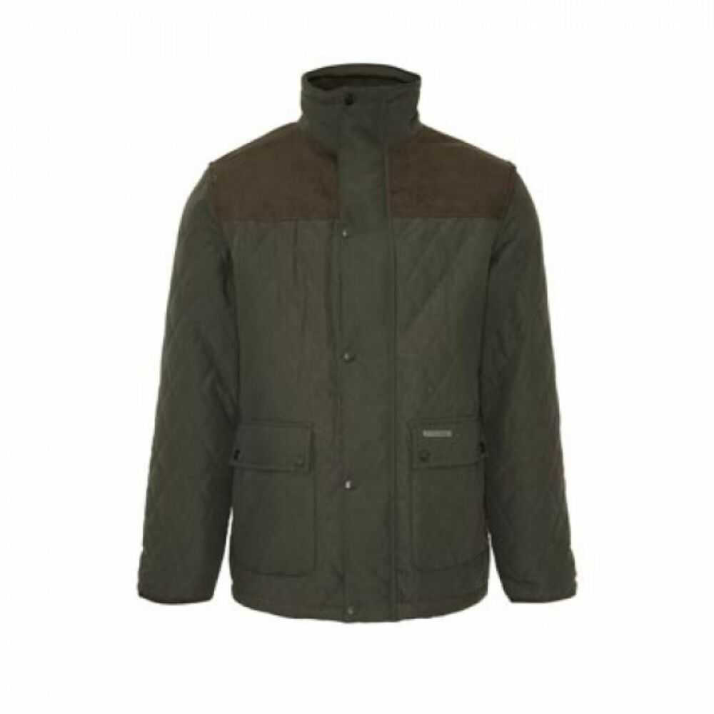 Country Estate Lewis Quilted Jacket Green - M