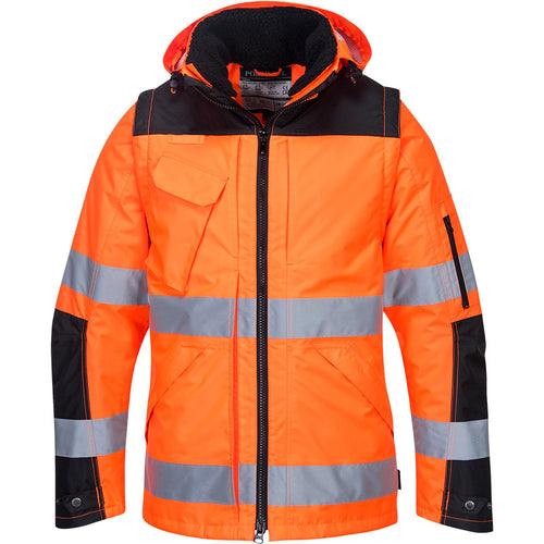 Portwest  - Pro Hi-Vis 3-in-1 Jacket - Orange/Black