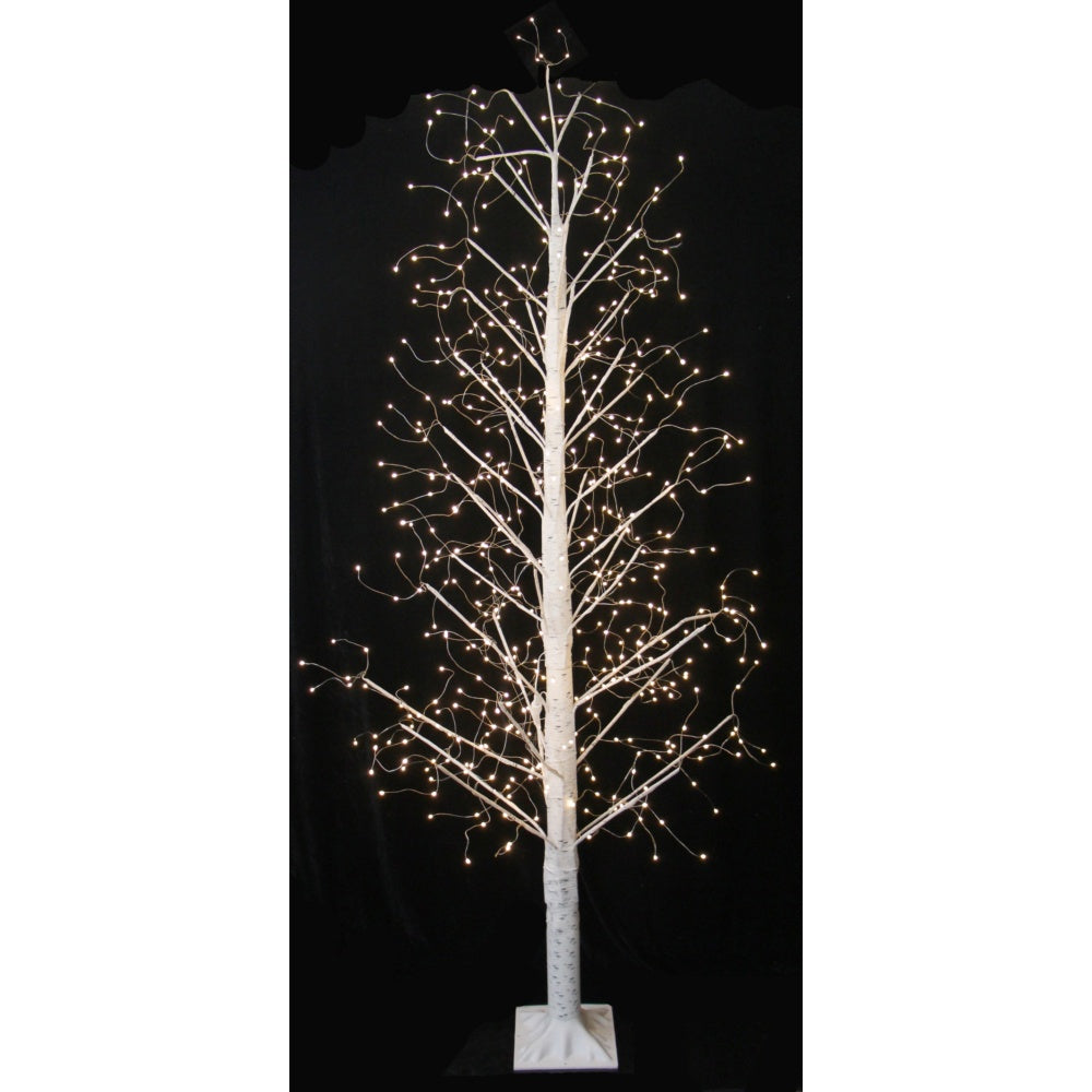 Jingles 2.1m Outdoor White Noel Birch LED Tree - Warm White