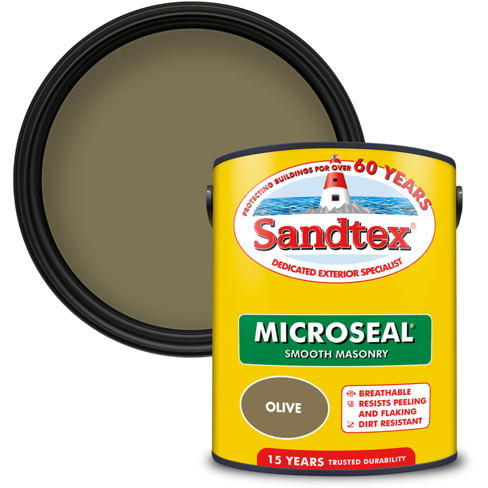 Sandtex Microseal Smooth Masonry Olive 5L