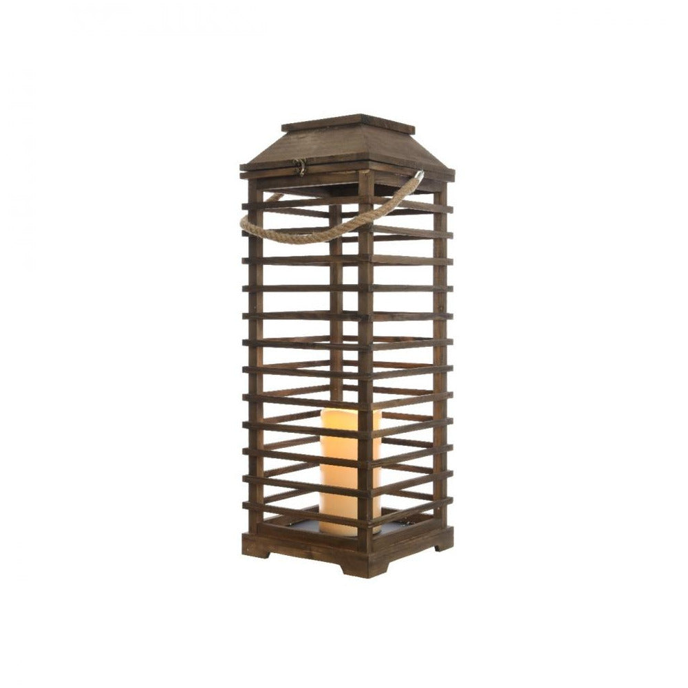San Remo - LED Wooden Lanterns - 100cm