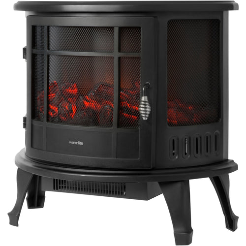 Bath Log Effect Stove Fire Black - 1.8kw