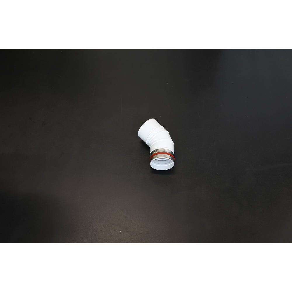 White 45° Elbow x 125mm dia