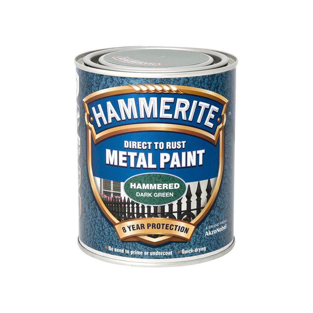 Hammerite Metal Paint Hammered Dark Green 250ml