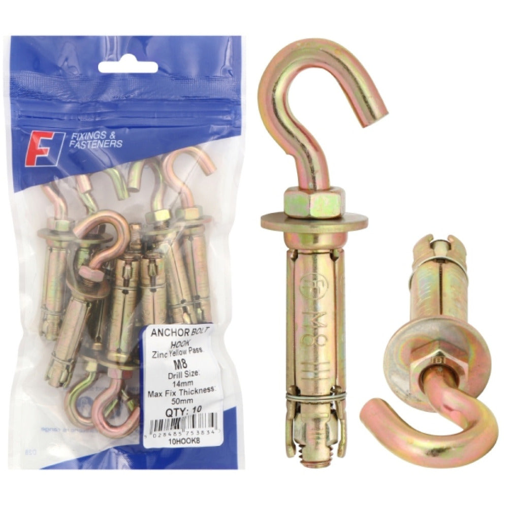 ForgeFix Prepack Anchor Bolt Hook M6 (Bag10)