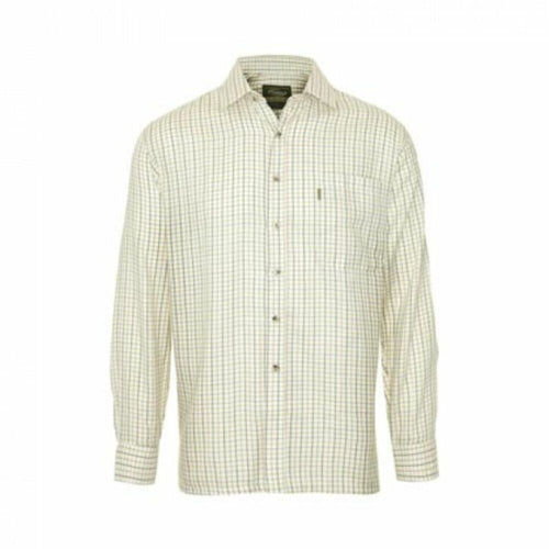 Champion Tattersall Polycotton Long-sleeved Shirt Green - XXL