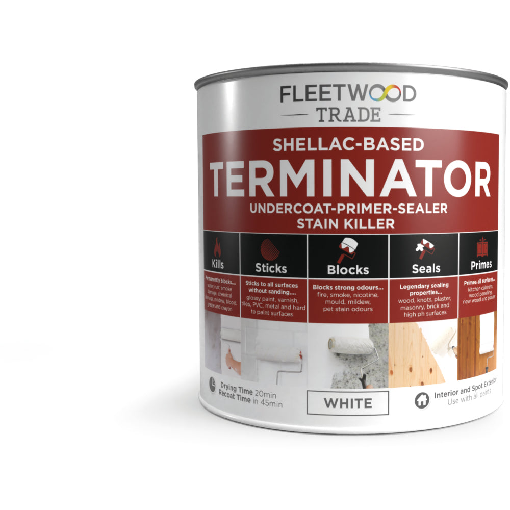 Terminator Shellac Primer Brilliant White 1L