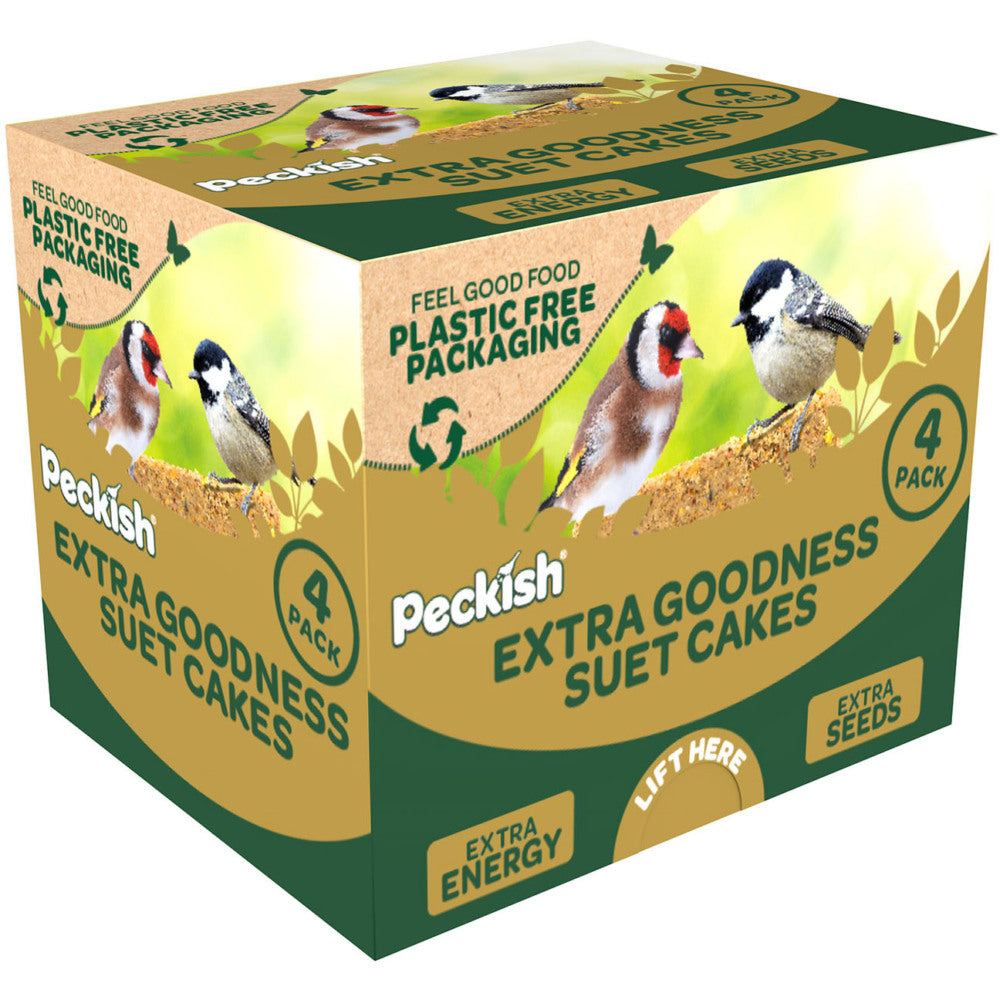 Peckish Extra Goodness Suet Cake 4 Pack Box