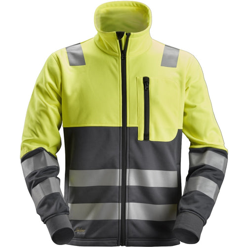Snickers - High-Vis, Class 2 FZ Jacket - High vis yellow\\Steel grey